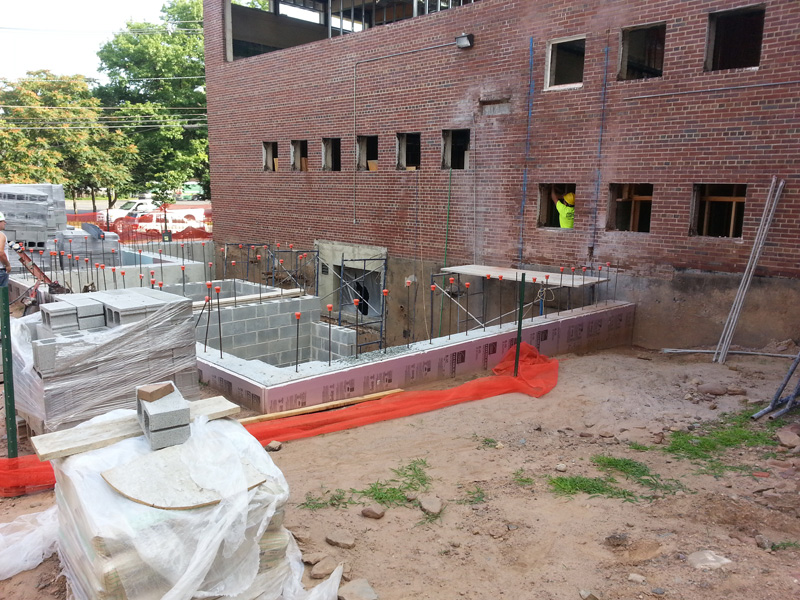 Concrete foundation addition